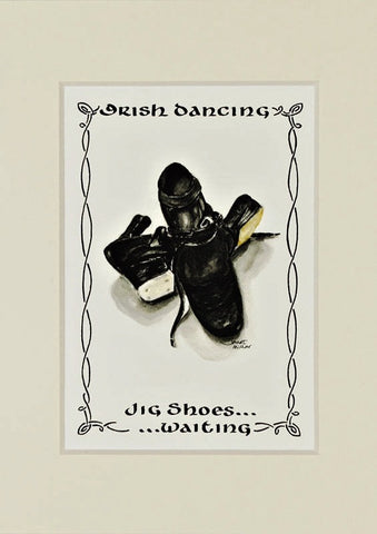 Irish Dancing Jig Shoes Print